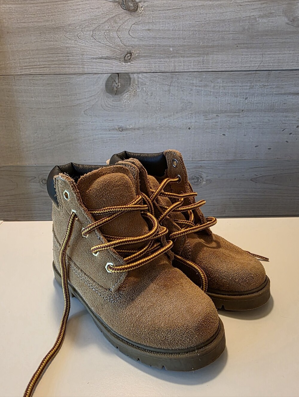 Stride Rite Beckett Suede Boots Wheat Size Toddler 8.5